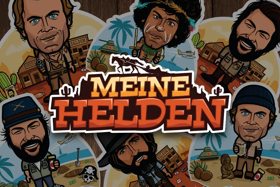 Meine Helden – illustrated Terence Hill movie characters collection cover