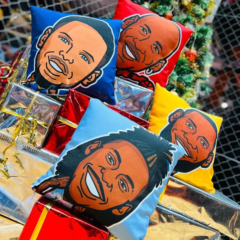 Playerz merchandise – illustrated pillow design